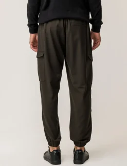 Uomo Piazza Italia Uomo|Pantaloni<Pantaloni chino con vita semi elasticizzata - kaki