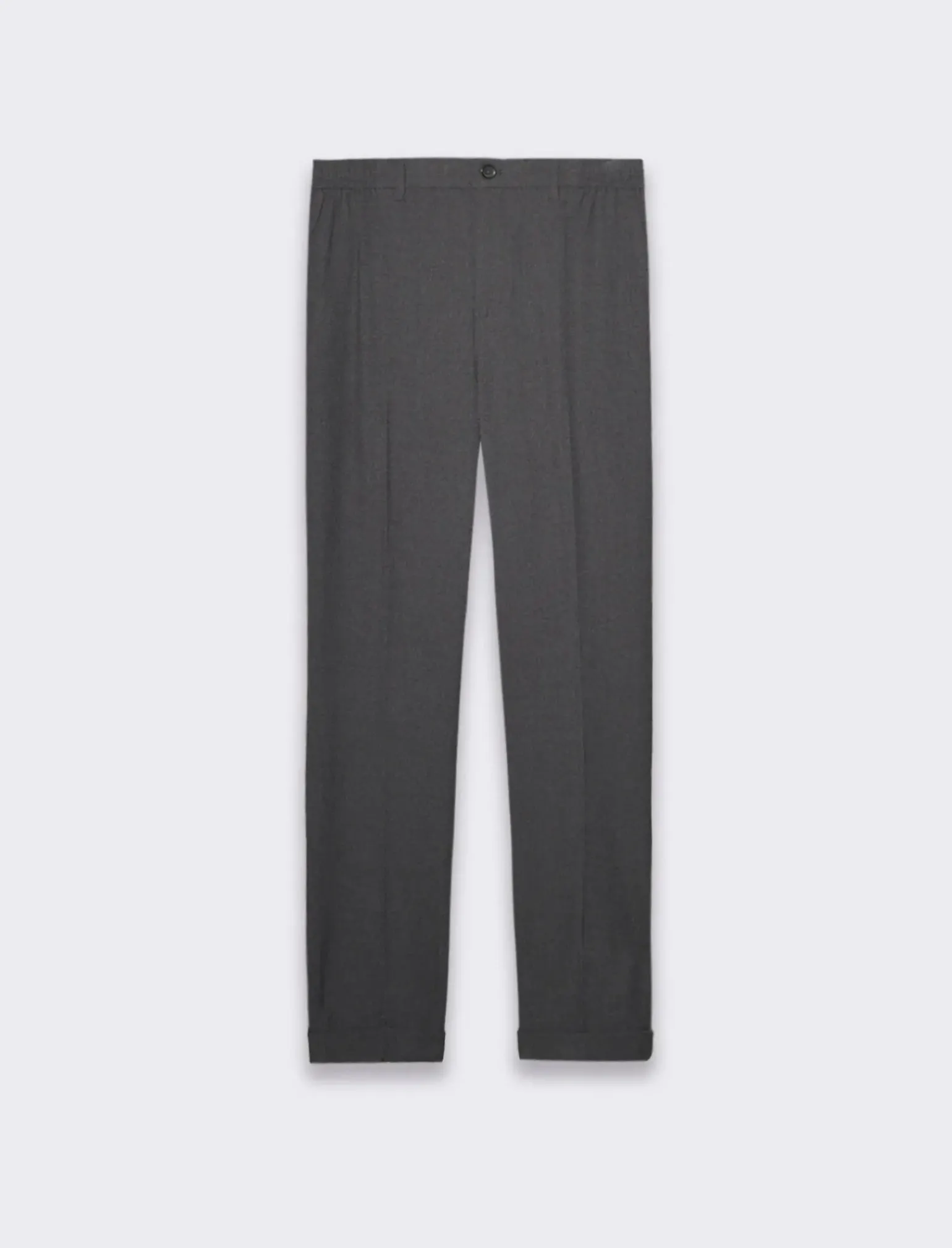 Uomo Piazza Italia Pantaloni<Pantaloni chino con vita semi elasticizzata con tessuto strutturato - Antracite melange