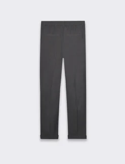 Uomo Piazza Italia Pantaloni<Pantaloni chino con vita semi elasticizzata con tessuto strutturato - Antracite melange