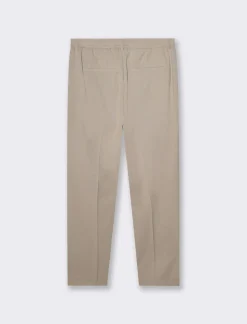 Uomo Piazza Italia Pantaloni<Pantaloni chino con vita semi elasticizzata con tessuto strutturato - tortora