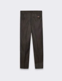 Uomo Piazza Italia Uomo|Pantaloni<Pantaloni chino jogger fantasia a righe, regular fit - Moro