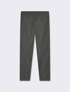 Uomo Piazza Italia Pantaloni<Pantaloni Chino jogger fantasia a righe, regular fit - Antracite melange