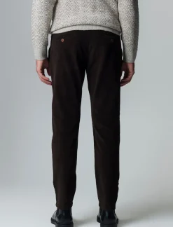 Uomo Piazza Italia Pantaloni<Pantaloni chino jogger in velluto slim fit vita elasticizzata con laccio interno - kaki