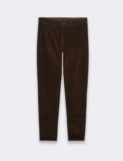 Uomo Piazza Italia Pantaloni<Pantaloni chino jogger in velluto slim fit vita elasticizzata con laccio interno - kaki