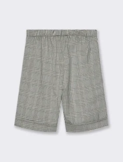 Piazza Italia Pantaloni|Pantaloni<Pantaloni da bambina a fantasia pied de poule con bottoni decorativi - Fantasia