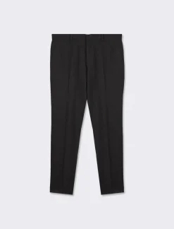 Uomo Piazza Italia Uomo|Pantaloni<Pantaloni formal fit in tessuto operato -