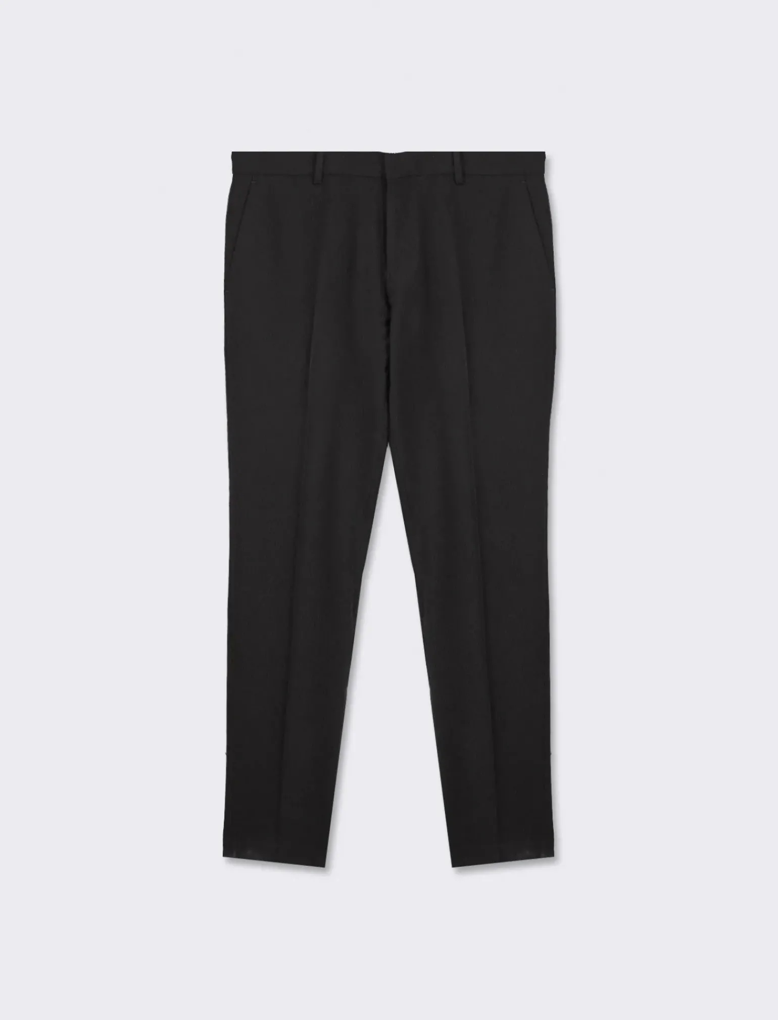 Uomo Piazza Italia Uomo|Pantaloni<Pantaloni formal fit in tessuto operato -