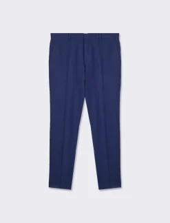 Uomo Piazza Italia Uomo|Pantaloni<Pantaloni formal fit in tessuto operato - ette