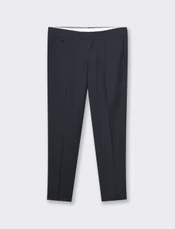 Uomo Piazza Italia Uomo|Pantaloni<Pantaloni formal fit in tessuto diagonale -