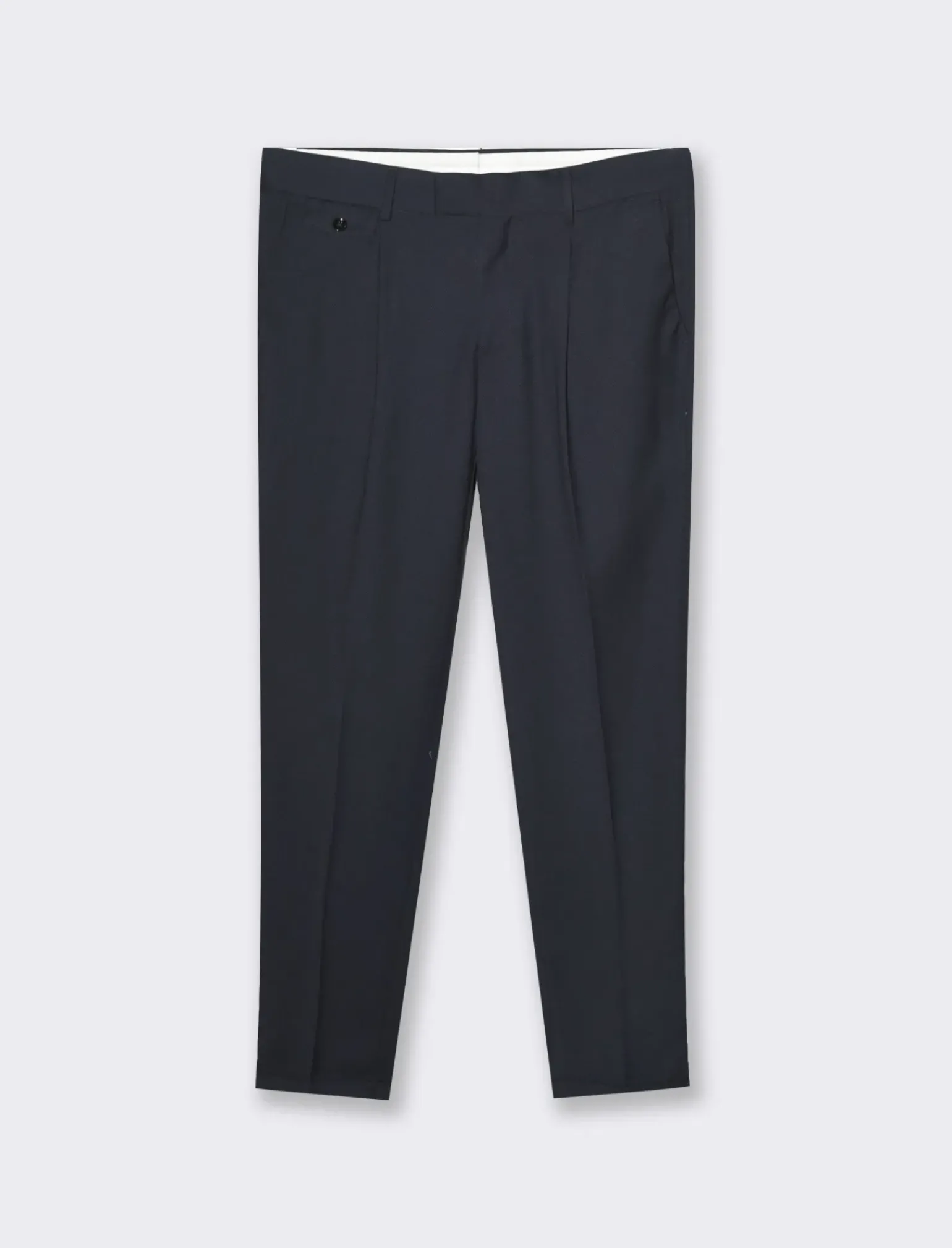 Uomo Piazza Italia Uomo|Pantaloni<Pantaloni formal fit in tessuto diagonale -