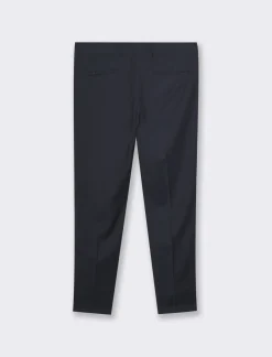 Uomo Piazza Italia Uomo|Pantaloni<Pantaloni formal fit in tessuto diagonale -