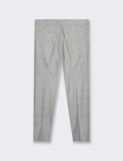 Uomo Piazza Italia Uomo|Pantaloni<Pantaloni formal fit tessuto fantasia aquadri principe di galles -