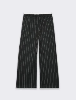 Piazza Italia Bambina|Pantaloni<Pantaloni gamba larga gessati con bustino - Righe