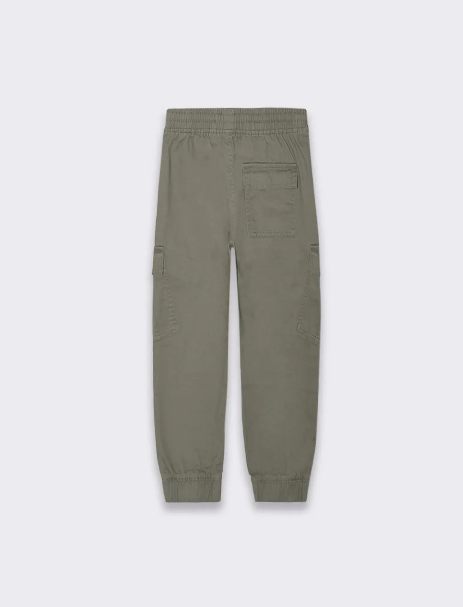 Bambino Piazza Italia Bambino|Pantaloni<Pantaloni in cotone linea jogger con culisse ed elastico a fondo gamba - militare