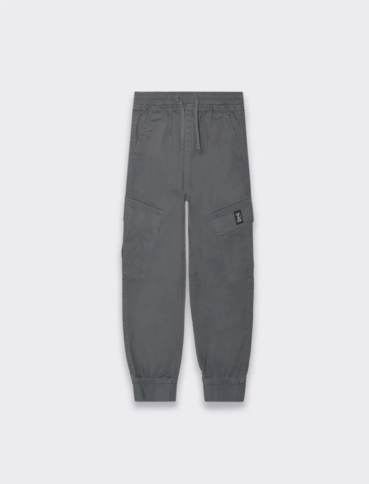 Bambino Piazza Italia Bambino|Pantaloni<Pantaloni in cotone linea jogger con culisse ed elastico a fondo gamba - cenere