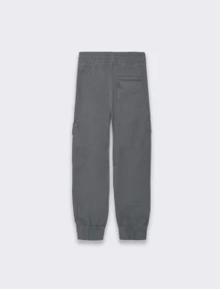 Bambino Piazza Italia Bambino|Pantaloni<Pantaloni in cotone linea jogger con culisse ed elastico a fondo gamba - cenere