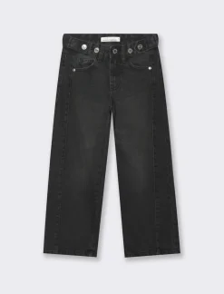 Piazza Italia Bambina|Jeans<Pantaloni in denim modello wide leg cinque tasche -