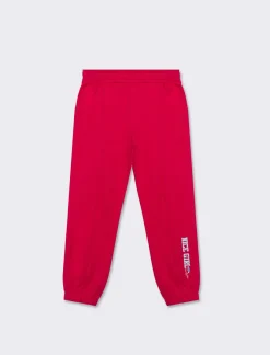 Piazza Italia Bambina|Leggings E Jogger<Pantaloni in felpa di cotone con elastico in vita e al fondo e tagli frontali -