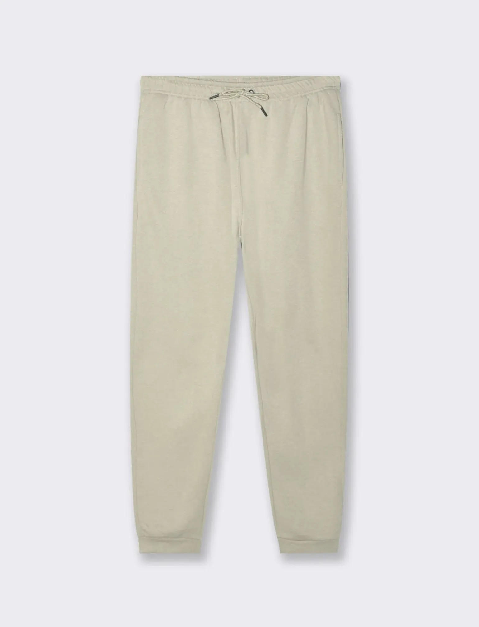 Uomo Piazza Italia Pantaloni<Pantaloni in felpa in misto cotone garzato melange regular fit - stone