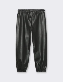 Piazza Italia Bambina|Pantaloni<Pantaloni in finta pelle con coulisse in vita -