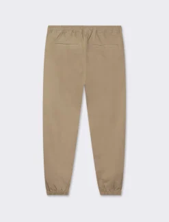 Uomo Piazza Italia Uomo|Pantaloni<Pantaloni in twill con vita elasticizzata regolabile con laccio. Tasche anteriori e dettaglio di tas - kaki