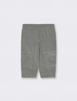Piazza Italia Neonato|Pantaloni<Pantaloni in velluto a coste, con vita elastica e tasconi laterali - Grigio