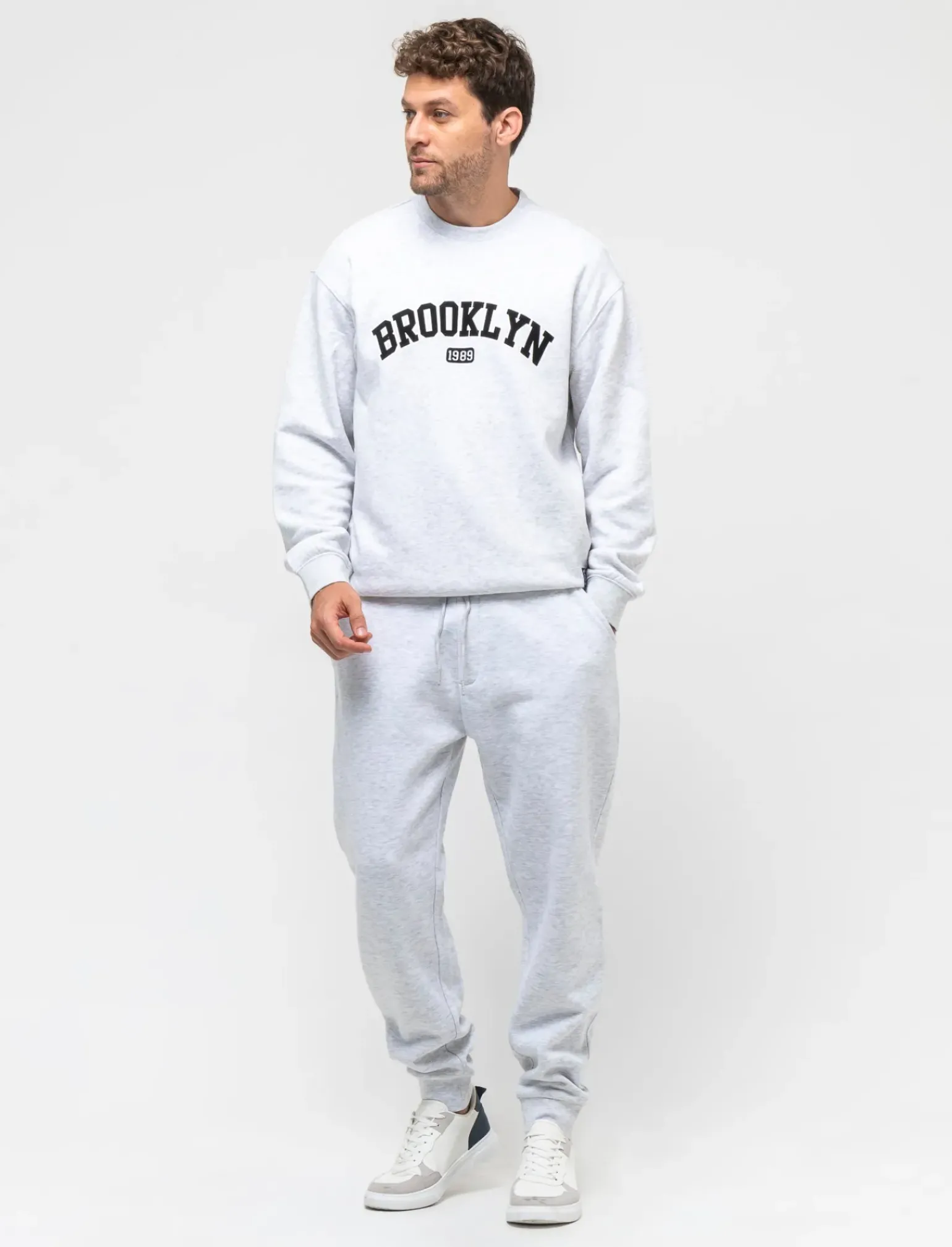 Uomo Piazza Italia Pantaloni<Pantaloni jogger basic in felpa garzata - mel.