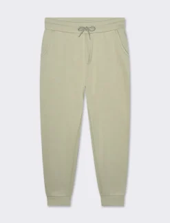 Uomo Piazza Italia Pantaloni<Pantaloni jogger basic in felpa garzata - salvia