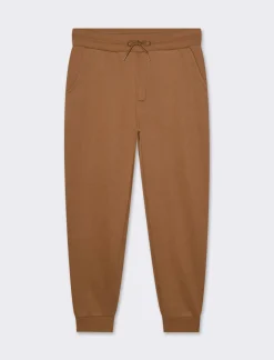 Uomo Piazza Italia Pantaloni<Pantaloni jogger basic in felpa garzata - tabacco