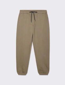 Uomo Piazza Italia Pantaloni<Pantaloni jogger in felpa garzata con vita elasticizzata - kaki
