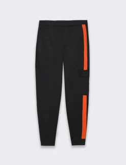 Uomo Piazza Italia Pantaloni<Pantaloni jogger in felpa con vita elasticizzata - Nero