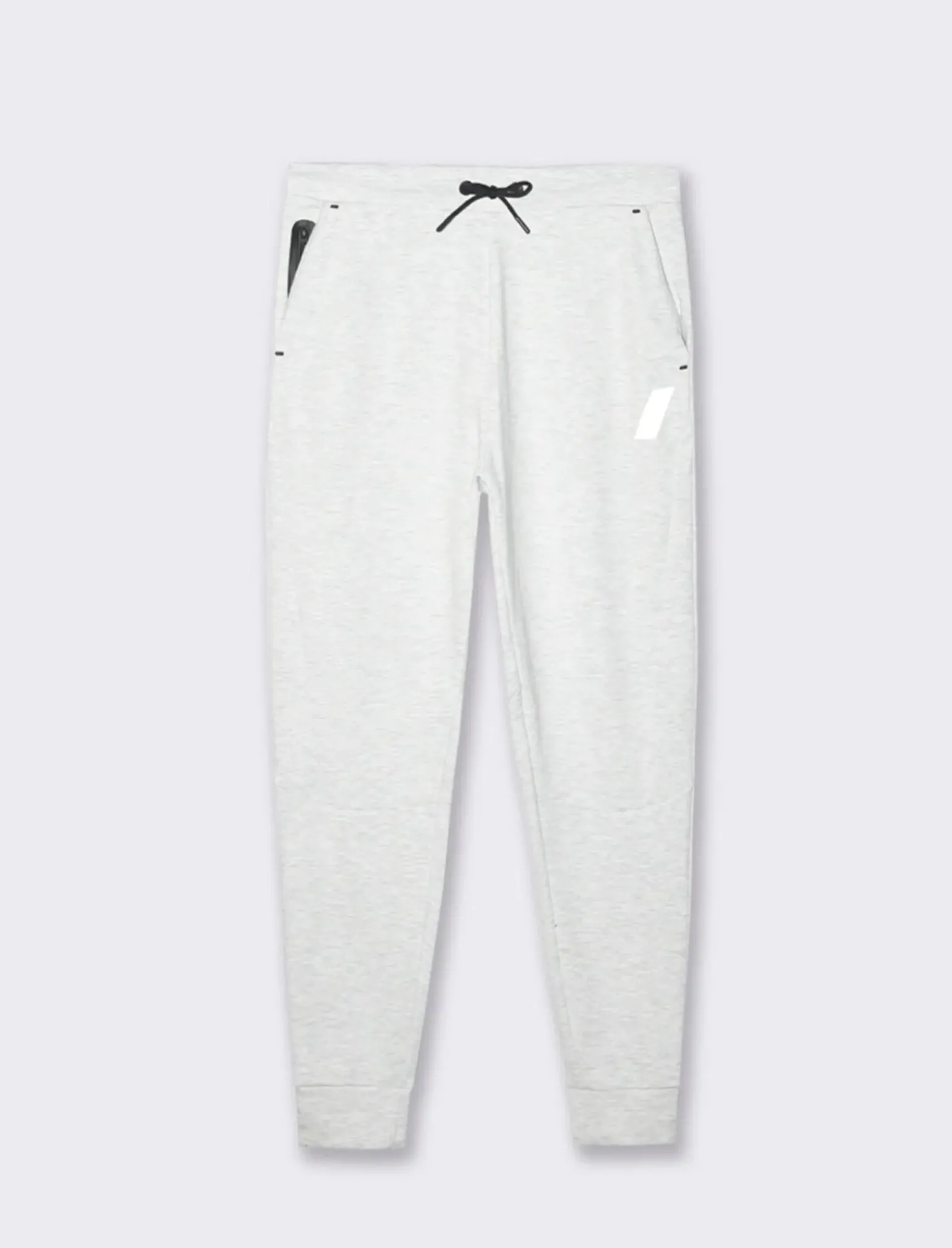 Uomo Piazza Italia Uomo|Pantaloni<Pantaloni jogger in interlock e orli a coste - chiaro mel.