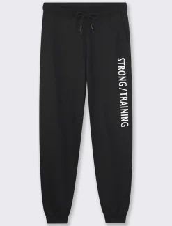 Donna Piazza Italia Donna|Pantaloni<Pantaloni jogger in jersey di cotone conlaccetto in vita -