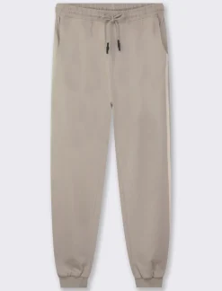 Donna Piazza Italia Donna|Pantaloni<Pantaloni jogger in jersey di cotone conlaccetto in vita - perla