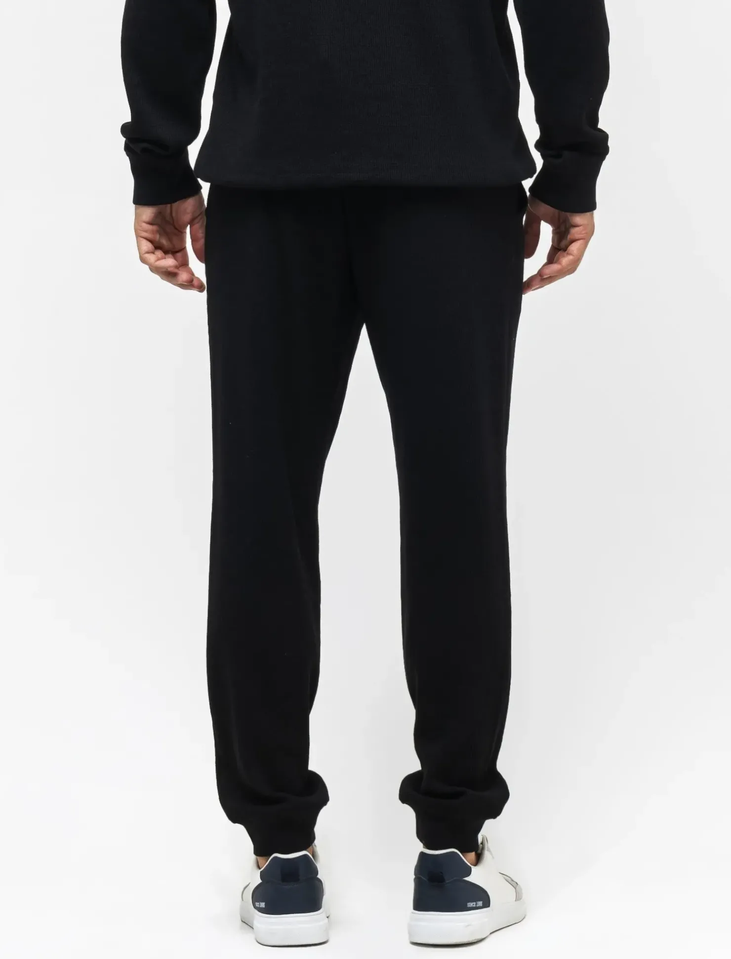 Piazza Italia Pantaloni jogger in tessuto waffle - Nero Hot