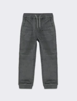 Bambino Piazza Italia Bambino|Pantaloni<Pantaloni jogger in velluto con coulizze in vita - Verde militare