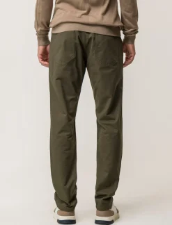Uomo Piazza Italia Uomo|Pantaloni<Pantaloni regular fit cinque tasche.Tessuto twill 100% cotone - militare