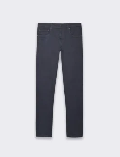 Uomo Piazza Italia Uomo|Pantaloni<Pantaloni slim fit, cinque tasche in tessuto cotone stretch effetto slavato. Chiusura anteriore con - Avion