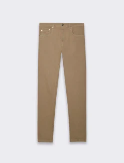 Uomo Piazza Italia Uomo|Pantaloni<Pantaloni slim fit, cinque tasche in tessuto cotone stretch effetto slavato. Chiusura anteriore con - kaki