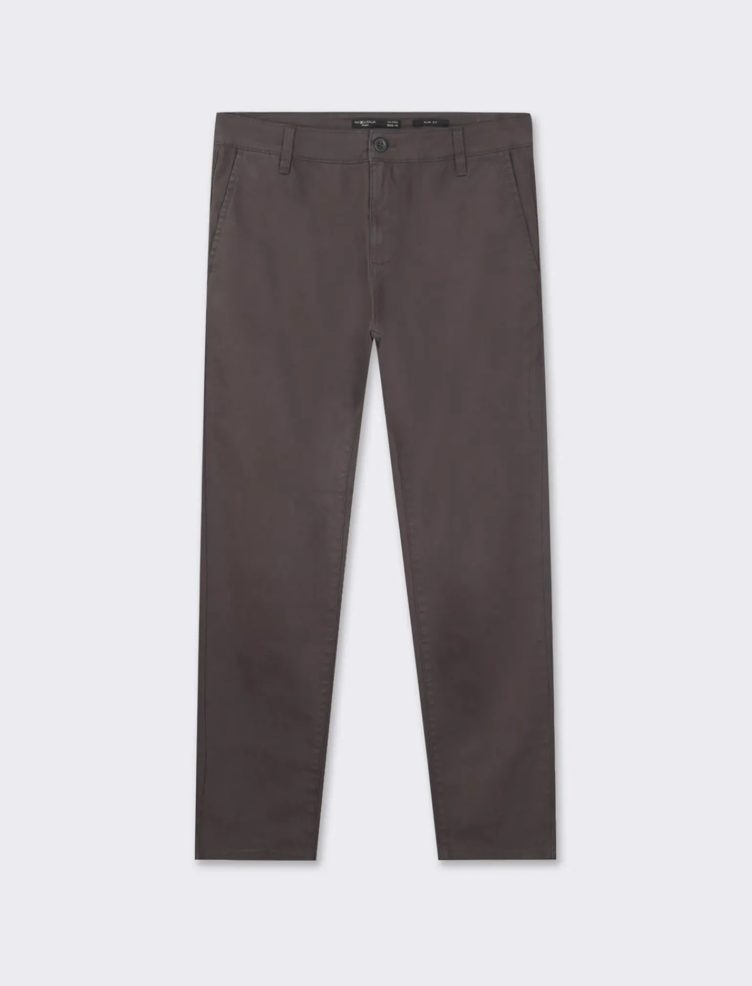 Uomo Piazza Italia Pantaloni<Pantaloni slim fit, modello chino in tessuto twill cotone elasticizzato, effetto leggermente slavato - antracite