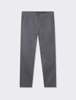 Uomo Piazza Italia Pantaloni<Pantaloni slim fit, modello chino in tessuto twill cotone elasticizzato, effetto leggermente slavato - Avion