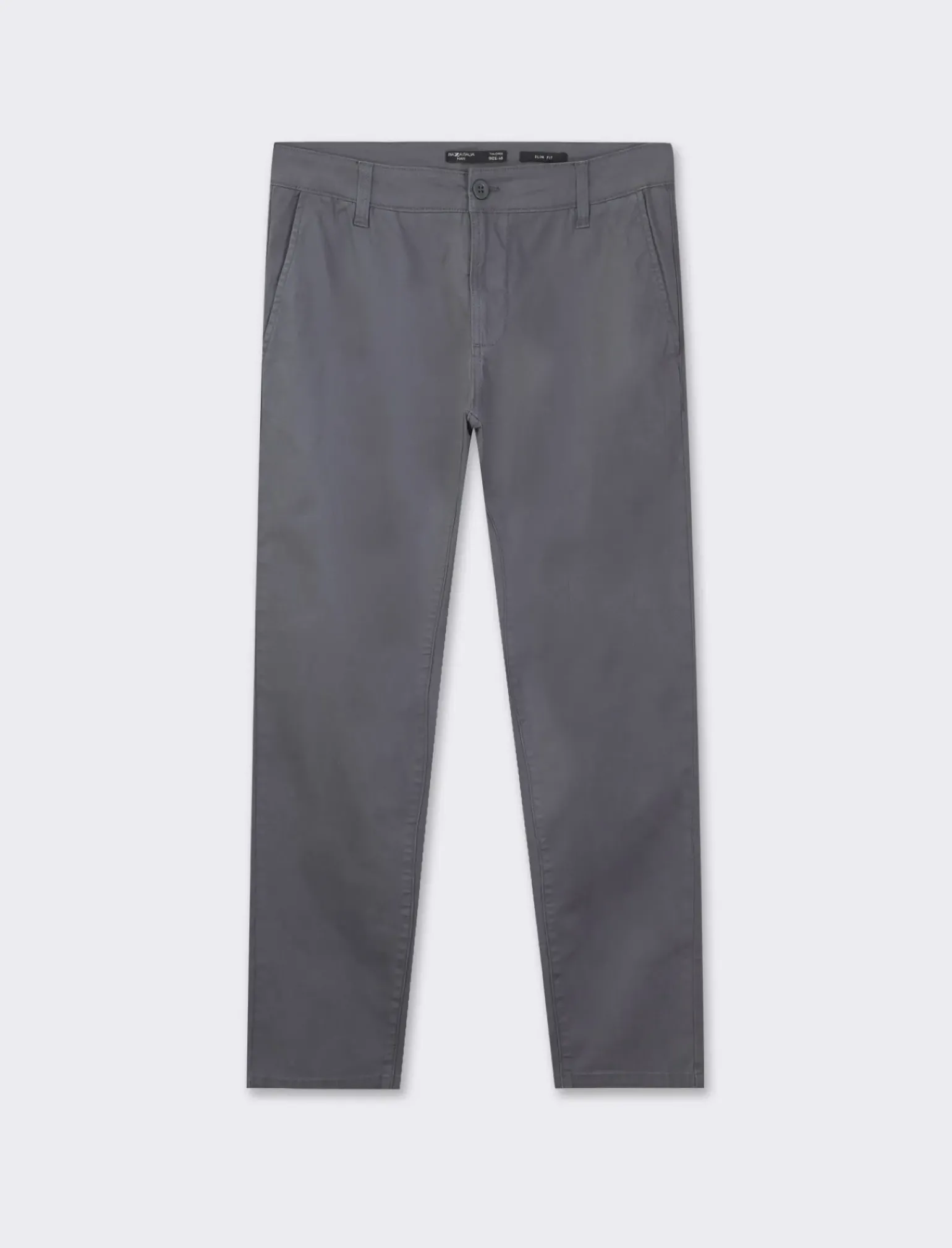 Uomo Piazza Italia Pantaloni<Pantaloni slim fit, modello chino in tessuto twill cotone elasticizzato, effetto leggermente slavato - Avion