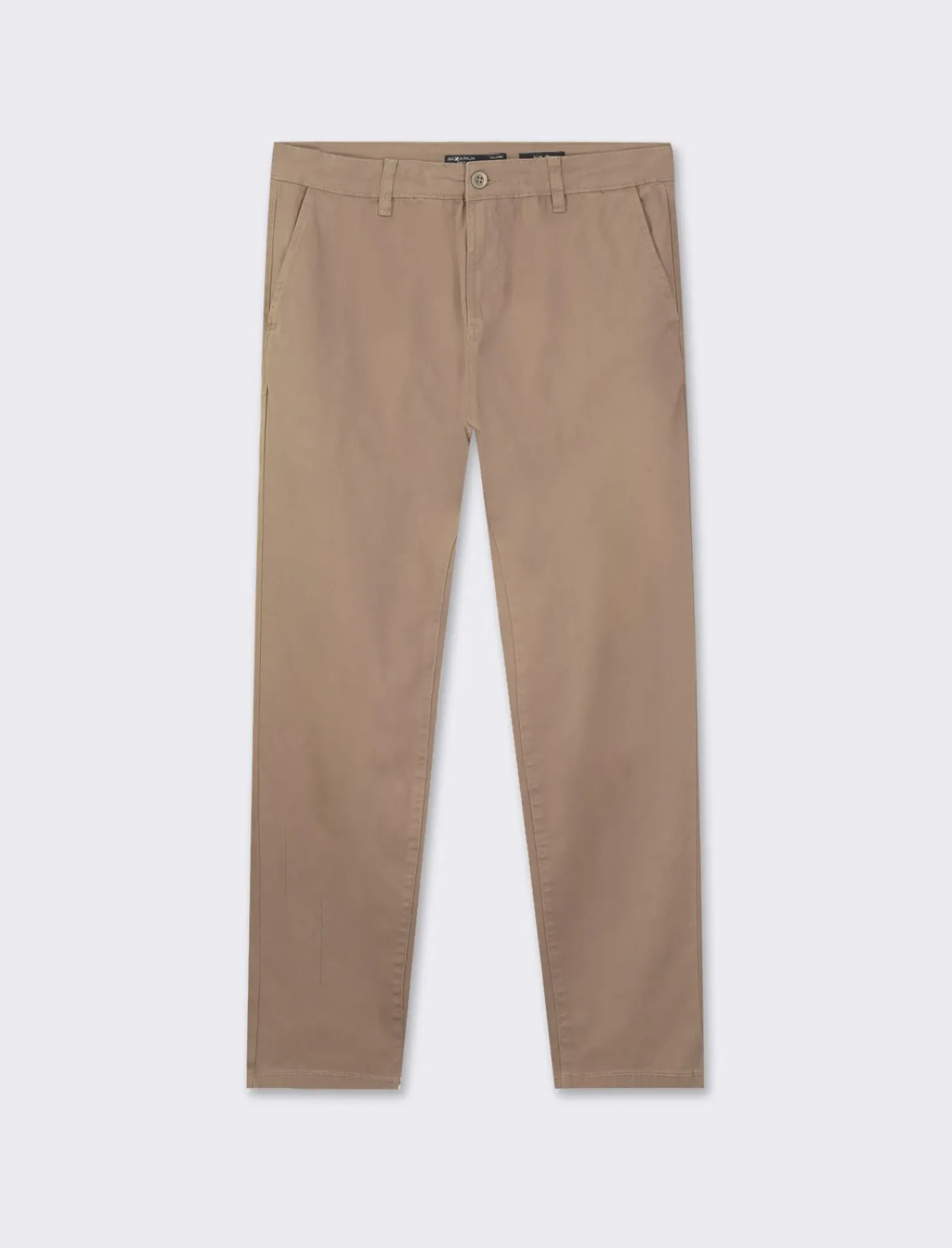 Uomo Piazza Italia Pantaloni<Pantaloni slim fit, modello chino in tessuto twill cotone elasticizzato, effetto leggermente slavato - kaki