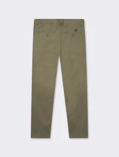 Uomo Piazza Italia Pantaloni<Pantaloni slim fit, modello chino in tessuto twill cotone elasticizzato, effetto leggermente slavato - militare