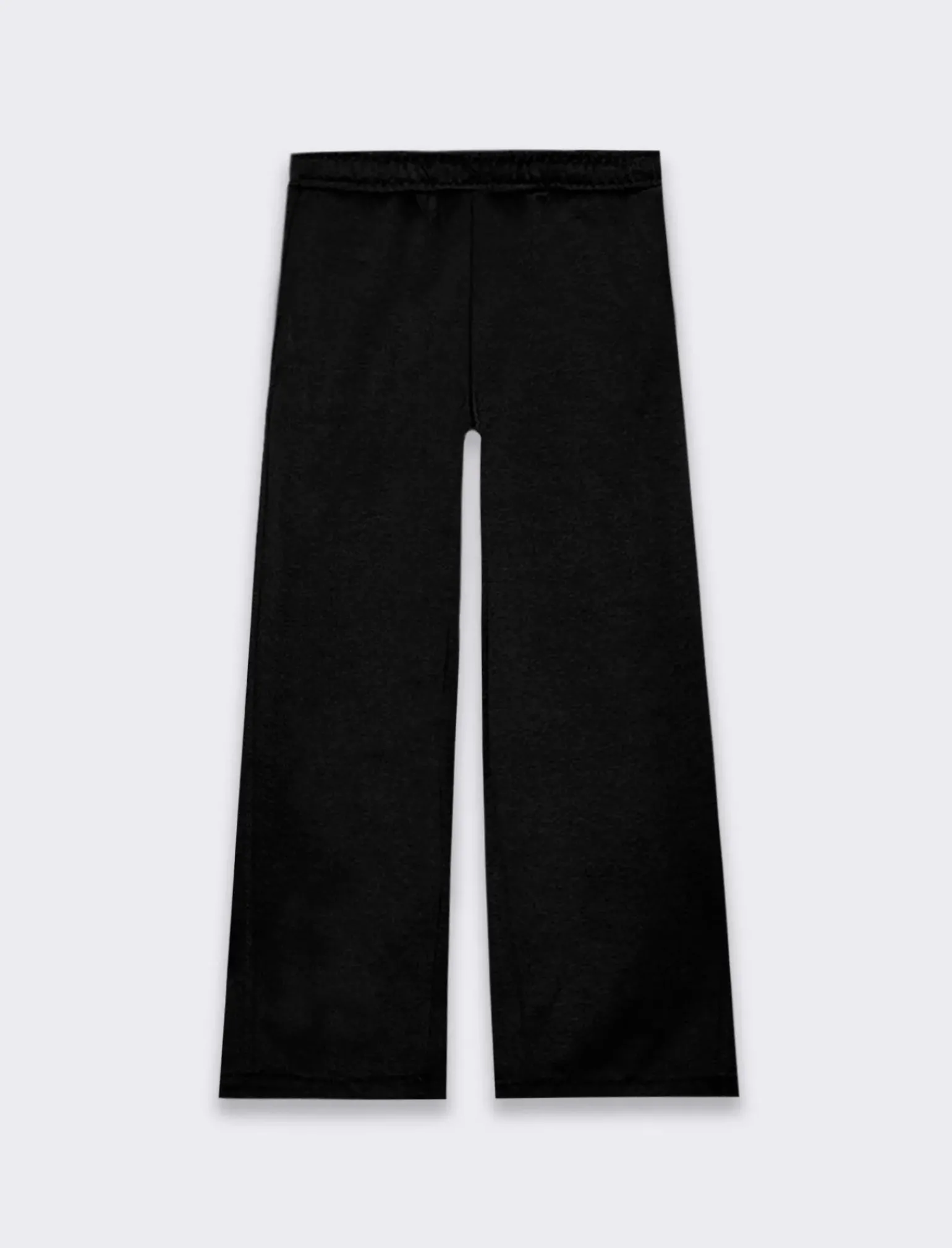 Piazza Italia Bambina|Leggings E Jogger<Pantaloni sportivi da bambina a gamba larga con tasche alla francese - Nero