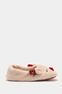 Donna Piazza Italia Pantofole<Pantofola a calzino a forma di renna in tessuto e suola antiscivolo -