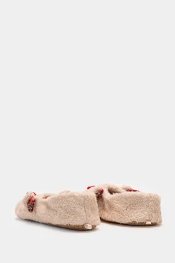 Donna Piazza Italia Pantofole<Pantofola a calzino a forma di renna in tessuto e suola antiscivolo -