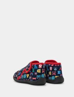 Bambino Piazza Italia Pantofole<Pantofola con strappo in tessuto con stampa Mickey Mouse -
