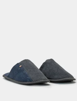 Uomo Piazza Italia Pantofole<Pantofola in tessuto a coste, in due varianti colore -