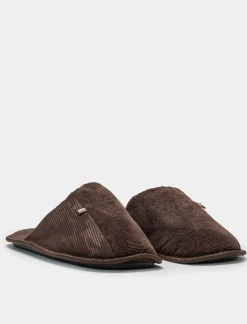 Uomo Piazza Italia Pantofole<Pantofola in tessuto a coste, in due varianti colore -